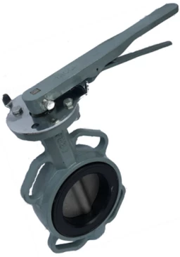 Затвор дисковый поворотный ABRA Ду200 Ру16 BUV-VF863D, межфланцевый, корпус - чугун, диск - нержавеющая сталь, рукоятка, NBR в Якутске