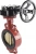 Затвор дисковый поворотный ABRA Ду450 Ру16 BUV-VF843D, межфланцевый, корпус - чугун, диск - бронза, редуктор, NBR в Якутске