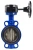 Затвор дисковый поворотный ABRA Ду450 Ру16 BUV-VF826D, межфланцевый, корпус - чугун, диск - чугун, редуктор, EPDM в Якутске
